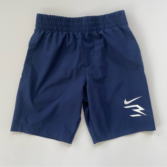 NIKE x 3BRAND Little Boys White Navy Blue Polo Shorts Set Performance Size 4/5 - Picture 7 of 9